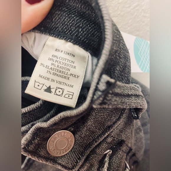 Light gray Sneak Peek Kim high rise boot cut jeans size 0 - Picture 7 of 8